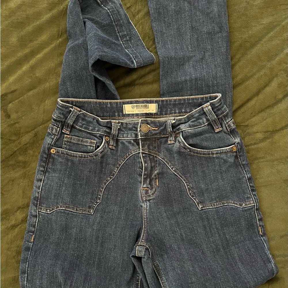 Rock&Roll Denim high rise trouser jean size28/36
